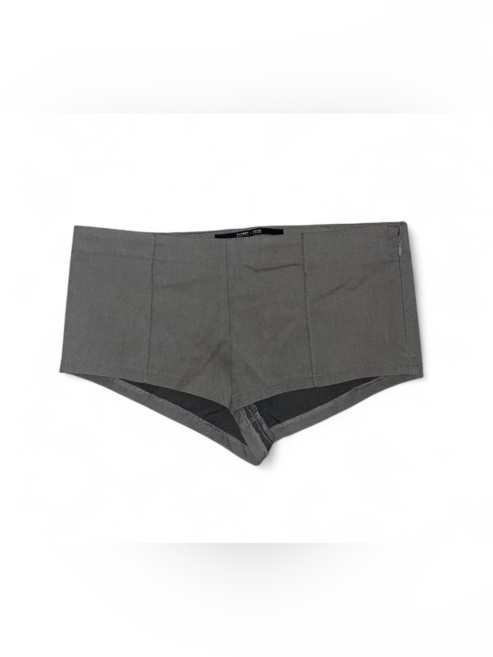 Silence + Noise micro mini grey shorts Zipper on the side in size Large NWOT